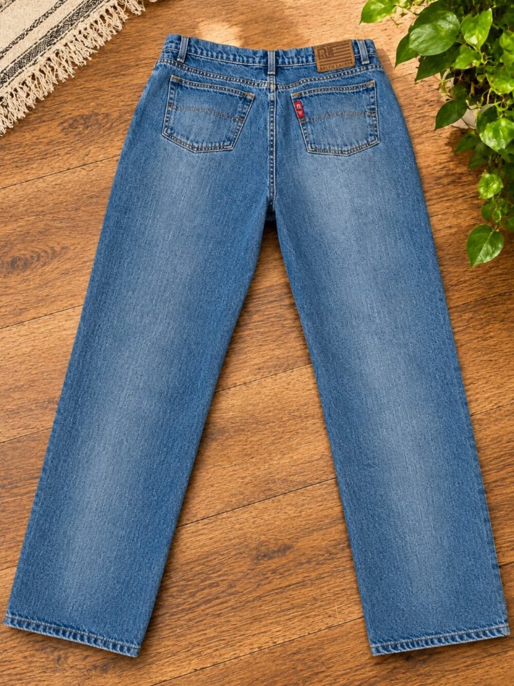 Vintage Polo Jeans Co Ralph Lauren Saturday Jean Womens 12 32x29.5 Straight Leg - Picture 2 of 5